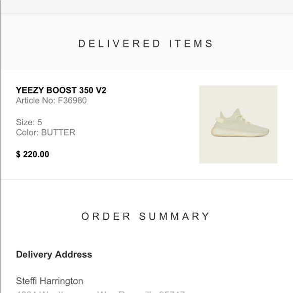Yeezy 350 V2 butter butters size 5 - Picture 8 of 8